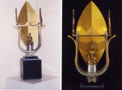Thailand Memory, Abstract Bronze and Aluminum Sculpture by Janet Indick