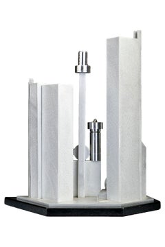 Cityscape (Seattle), Modern Aluminum Sculpture by Janet Indick