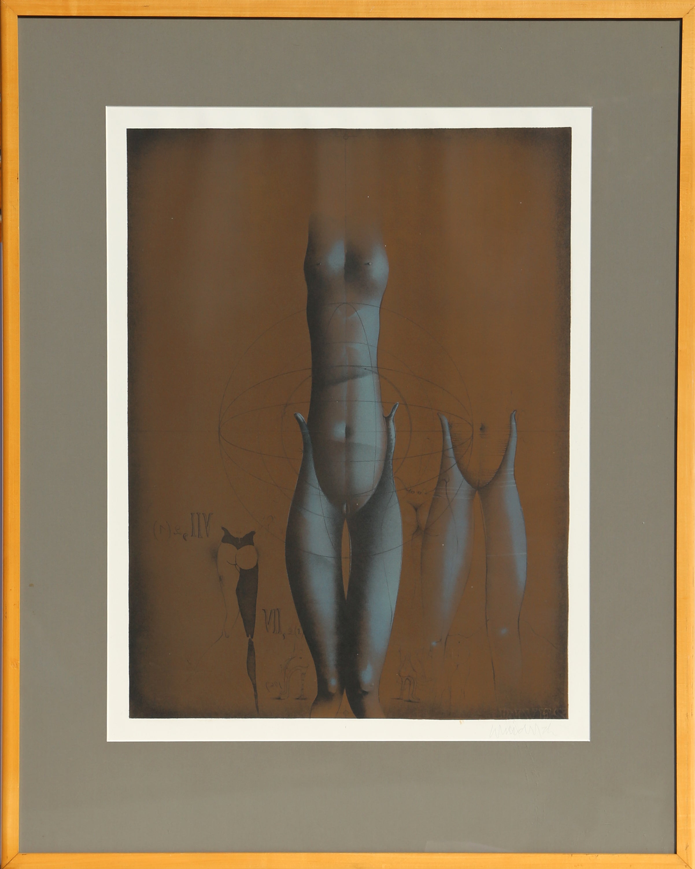 Salome VII - 2 by Paul Wunderlich, (1927 - 2010)
Portfolio Name: Salome VII
Date: 1982
Medium: Lithograph on Rives, signed in pencil
Edition: 17/480
Size: 23.5 x 18 in. (59.69 x 45.72 cm)
Frame Size: 34.5 x 27.5 inches