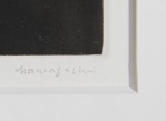 Bottle with Lemon in the Darkness, Signed Op Art Mezzotint by Yozo Hamaguchi