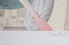 Woman in Corner from the Omaggio a Michelangelo Portfolio by Paul Wunderlich