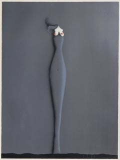 Bare Chest (Untitled III), Surrealist Lithograph by Paul Wunderlich