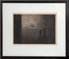 Bin to kurumi (Bottles and Walnut), Signed Mezzotint by Yozo Hamaguchi