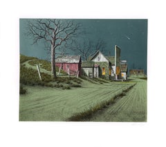 Roadside Groceries, Signed Lithograph by Wayne Cooper