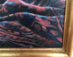 Marise with Carpets, Signed Photorealist Oil Paint by Harry McCormick