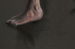 Nude in Butterfly Chair, Pastel by Harry McCormick