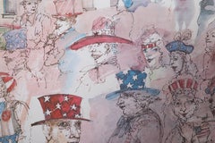 4 juillet, estampe offset signée par Marcia Marx