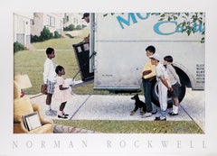 Moving In, American Realist Offset Print by Norman Rockwell