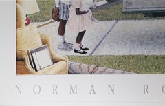 «Moving In», litografía offset del realismo americano de Norman Rockwell