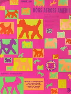 « Dogs Across America », estampe offset de style pop art de Peter Mayer