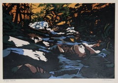 « Hemlocks », sérigraphie contemporaine signée par Jon Carsman