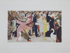 Saturday People, American Realist Offset Print by Norman Rockwell