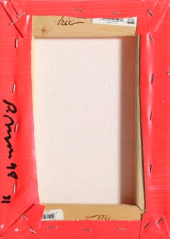 Jocelyn Wildenstein (Rojo/Rojo), pintura acrílica de arte urbano de Peter Mayer