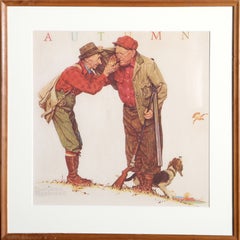 Autumn, American Realist Offset Print by Norman Rockwell