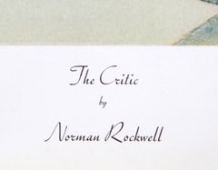 The Critic, American Realist Offset Print by Norman Rockwell