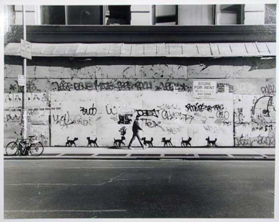New York City For Rent with Dogs by Peter Mayer, (1954 - )
Date: circa 1990
Medium: Gelatin Silver Print
Size: 16  x 19.5 in. (40.64  x 49.53 cm)