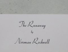 « The Runaway », estampe offset de style réaliste américain de Norman Rockwell