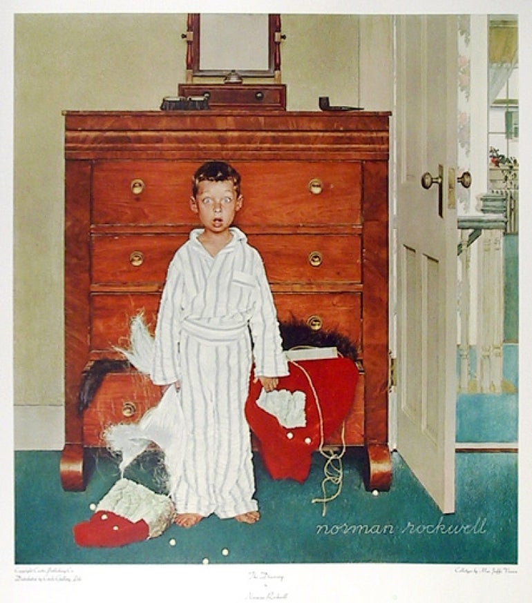 The Discovery by Norman Rockwell, (1894 - 1978)
Date: 1973
Medium: Collotype Poster
Size: 32 in. x 27 in. (81.28 cm x 68.58 cm)