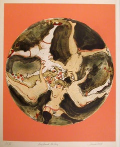 « Ring around the Rosie », lithographie signée par Marcia Marx