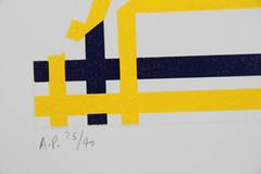 Foldes NYC I (Mondrian), serigrafia Pop Art di Jim Jacobs