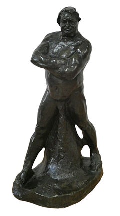 Bronzestatue nach Auguste Rodin, mit Signatur und Auflagennummer versehen