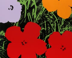 « Flowers », sérigraphie Pop Art sur aluminium d'après Andy Warhol