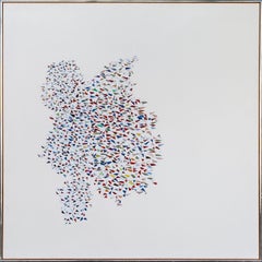 White Colors White, Large Abstract Painting by Robert Goodnough