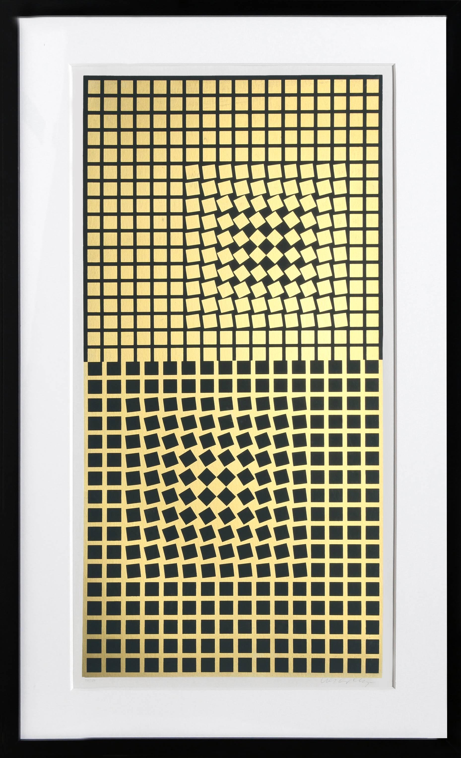 This print comes from the Constellations portfolio, printed by Vasarely with Galerie Denise René, Paris in 1967. Vasarely is by far one of the world's most influential Optical artists, pushing the boundaries of art and playing with the visual field