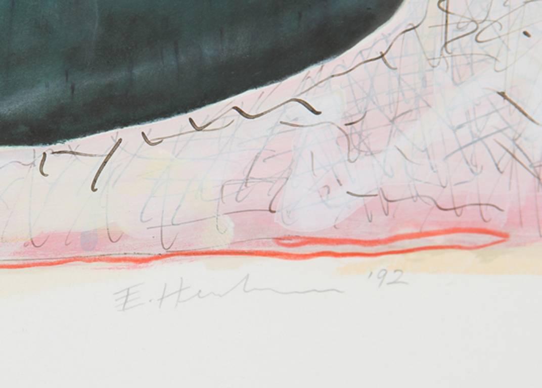 Edward Henderson, „Ohne Titel 2“, Gemälde in Mischtechnik auf Papier, 1992 im Angebot 1
