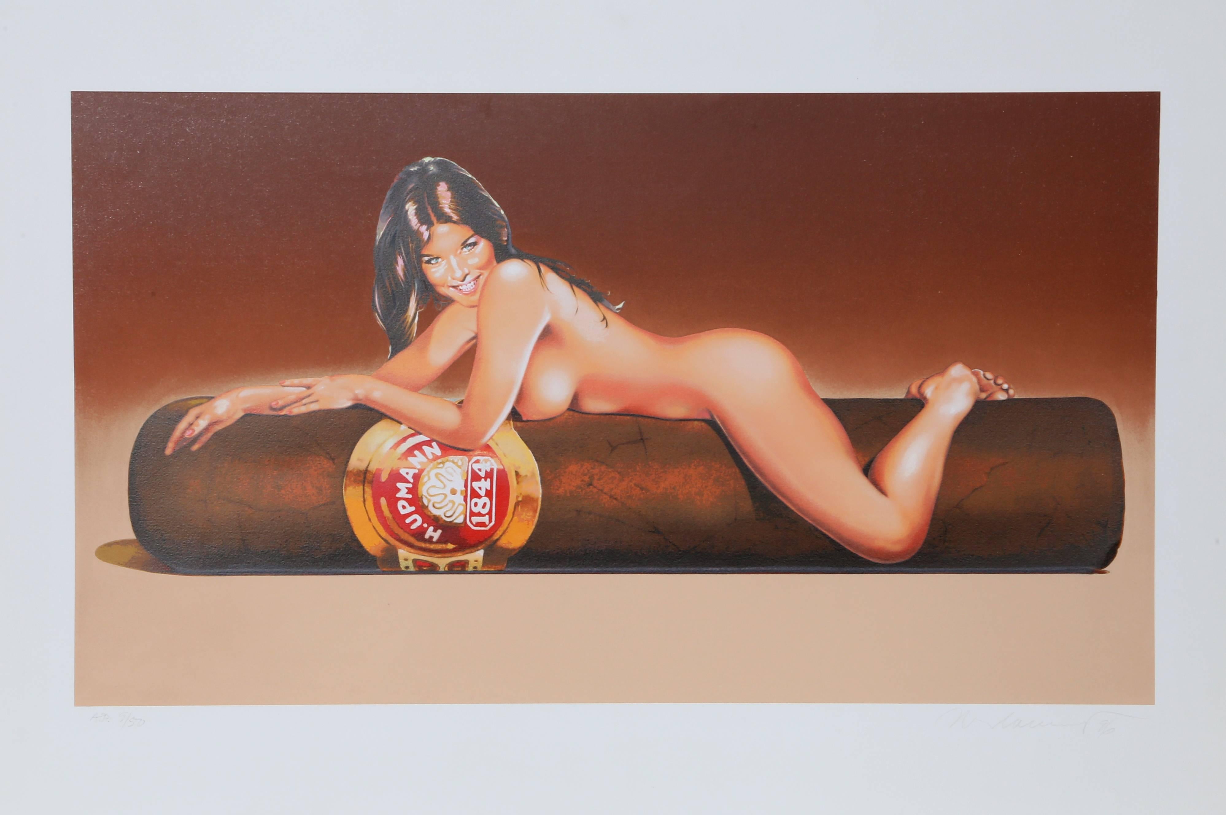 Mel Ramos Nude Print – Hav a Havanna I