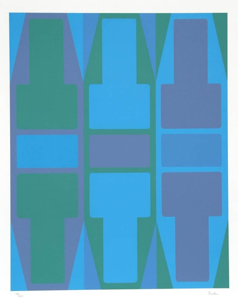 T-Series – Suite aus sechs Siebdrucken, geometrische Siebdrucke von Arthur Boden im Angebot 5