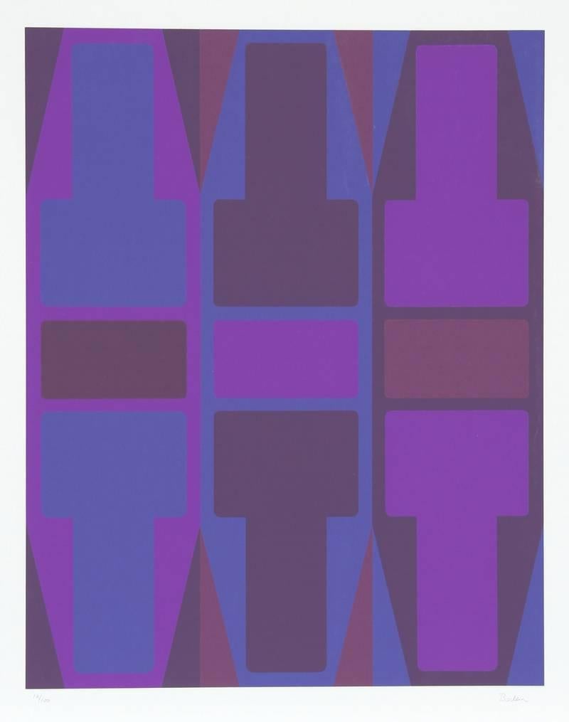 T-Series - Suite of Six Silkscreens, Geometric Screenprints by Arthur Boden For Sale 4