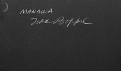 Manawa, pittura espressionista astratta su carta di Todd Boppel