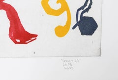Paco and J.J., Abstract Lithograph by Glenn Goldberg