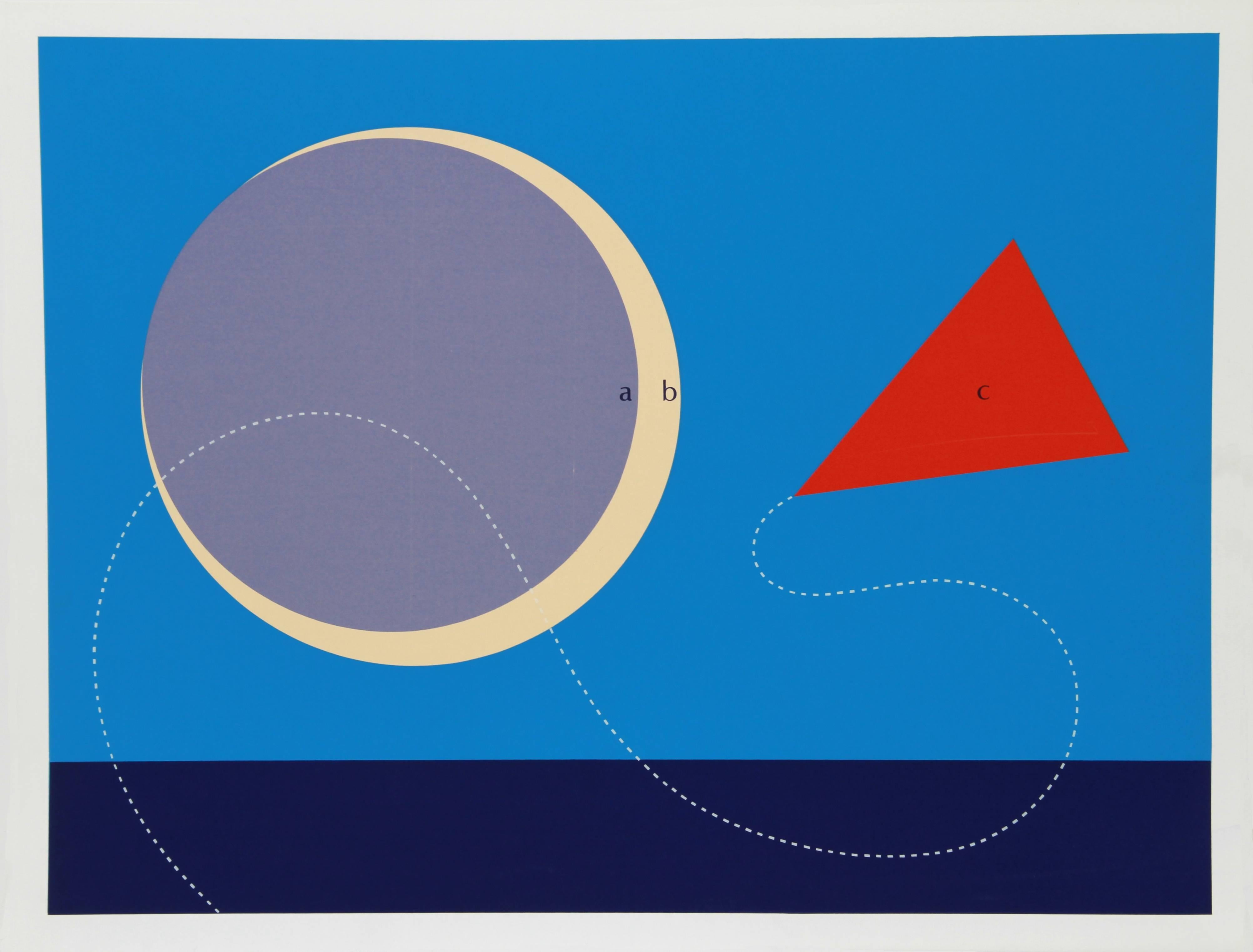 Eclipse I, Abstract Geometric Screenprint by Kyohei Inukai