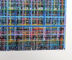 Reflexión II, serigrafía geométrica abstracta de Jim Bruss