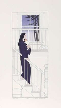 El gato, serigrafía moderna firmada por Will Barnet