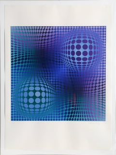 Feny from Homage to Picasso, OP Art Silkscreen