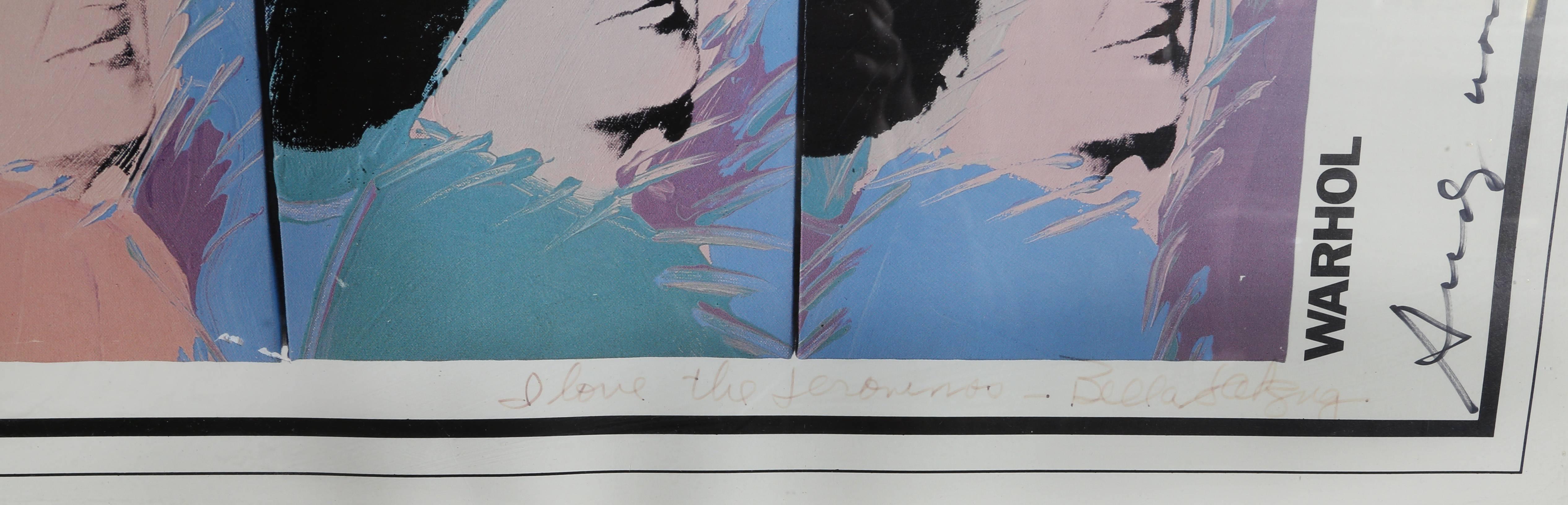 Bella Abzug, Rolling Stone Cover, Signed Poster 1977 - Print by Andy Warhol