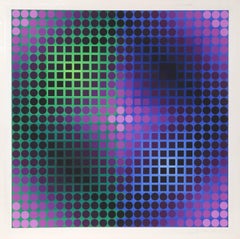 Untitled from Permutations, 1968, OP Art Silkscreen