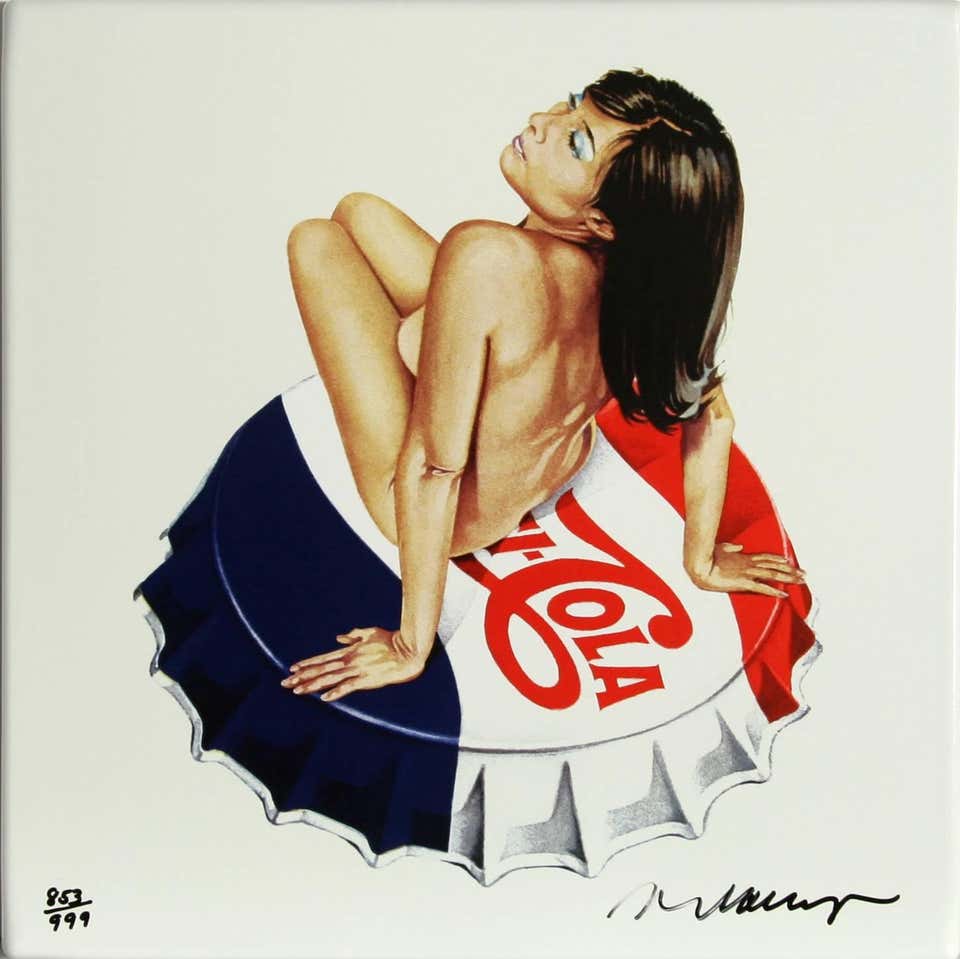Pepsi Cola, Enamel Print on Aluminum Panel