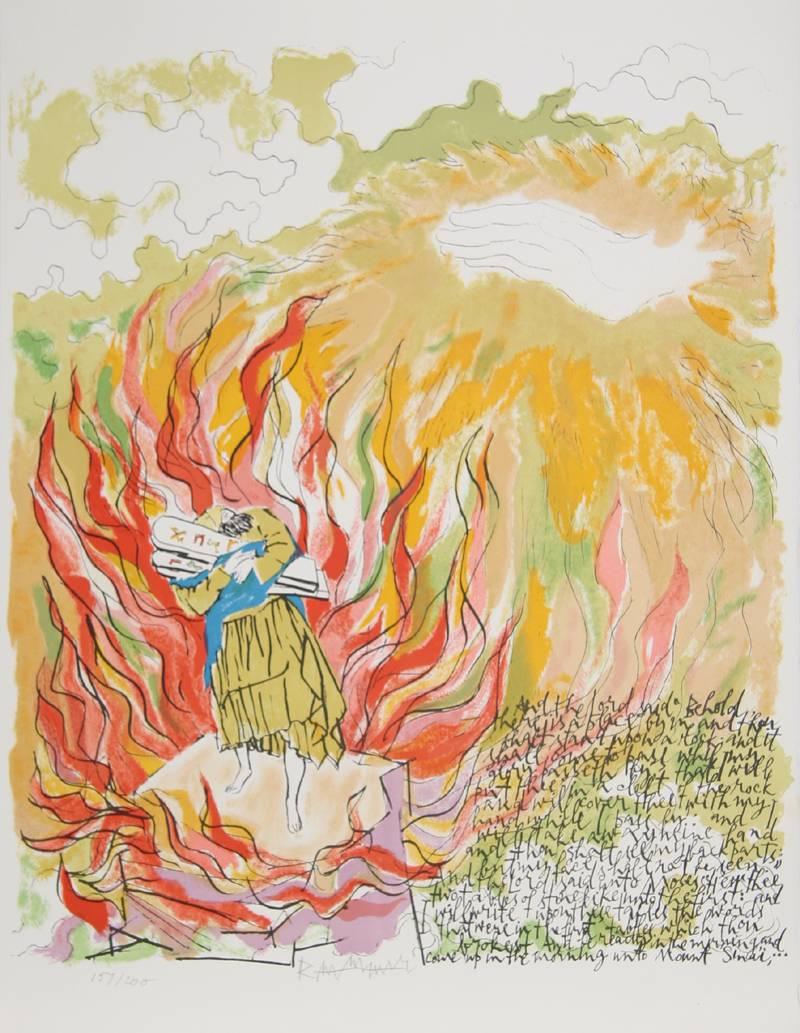 Portfolio von 12 Lithografien, „In the Beginning“ (Expressionismus), Print, von Abraham Rattner