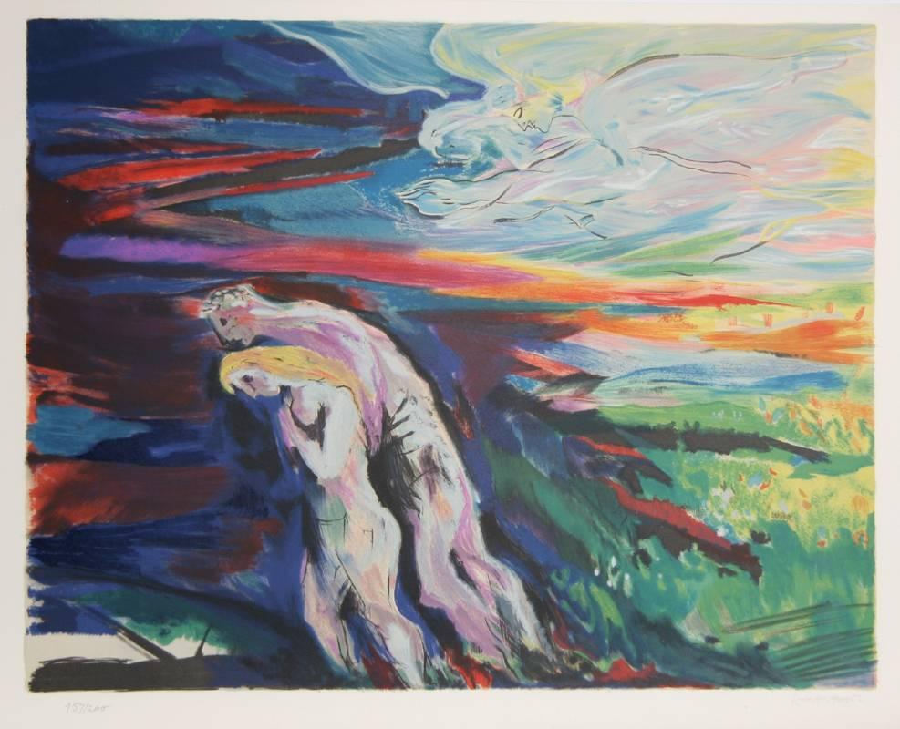 Portfolio von 12 Lithografien, „In the Beginning“ im Angebot 1