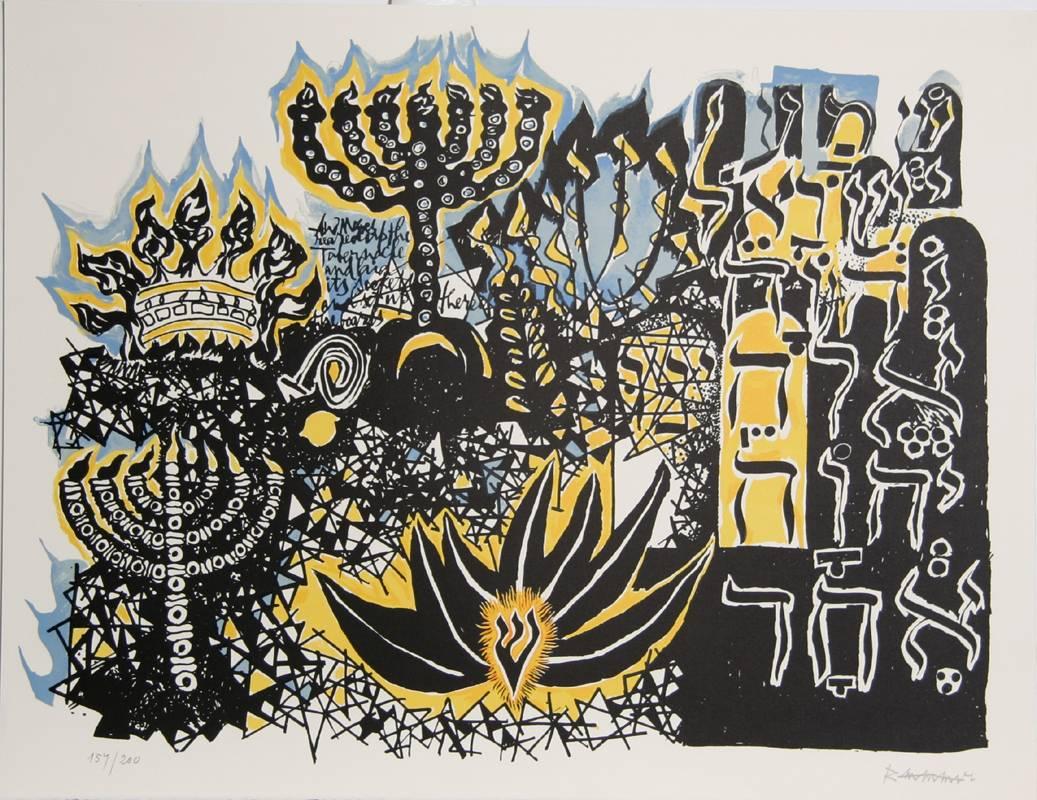 Portfolio von 12 Lithografien, „In the Beginning“ im Angebot 4