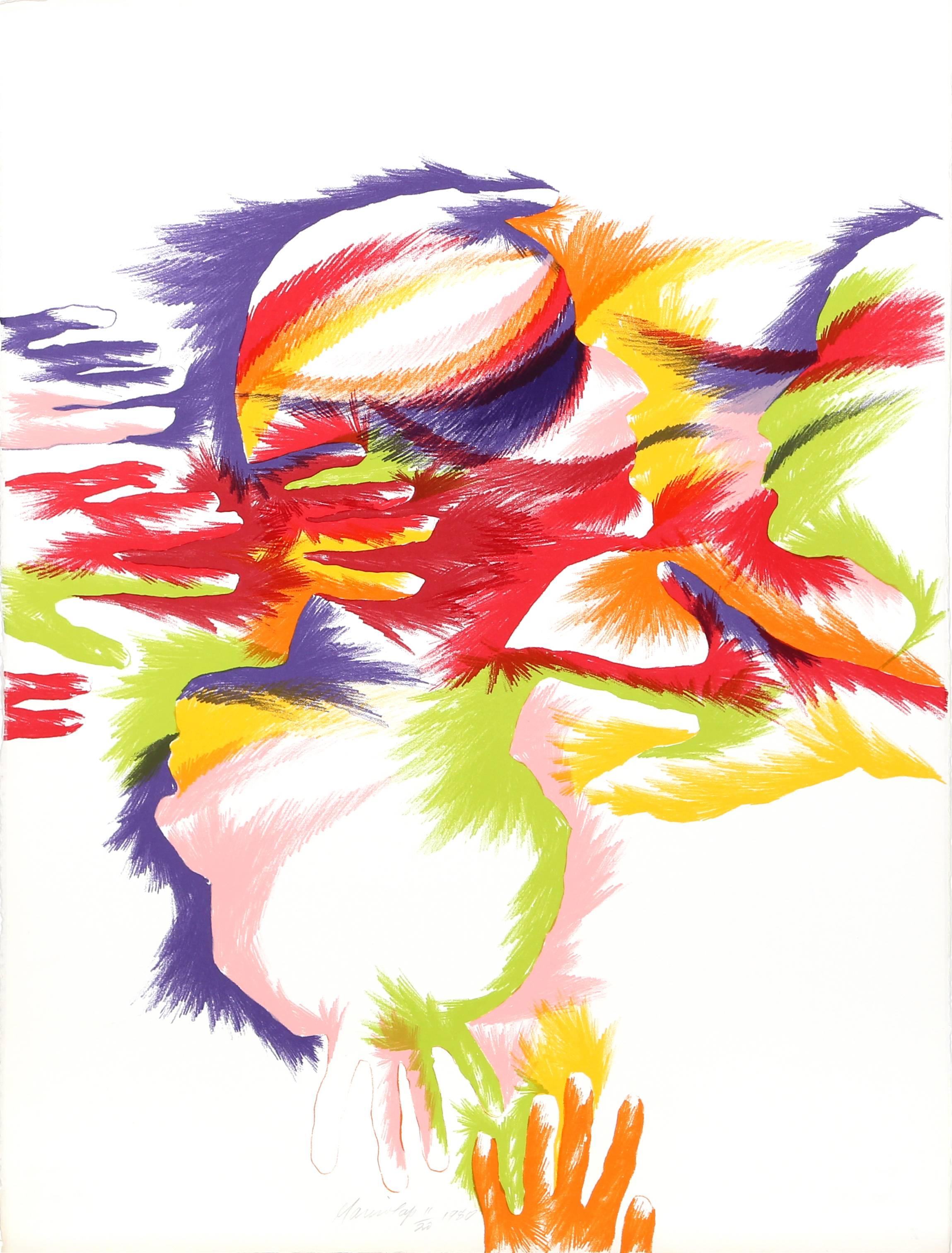 Budding, Psychedelic Lithograph by Marisol Escobar