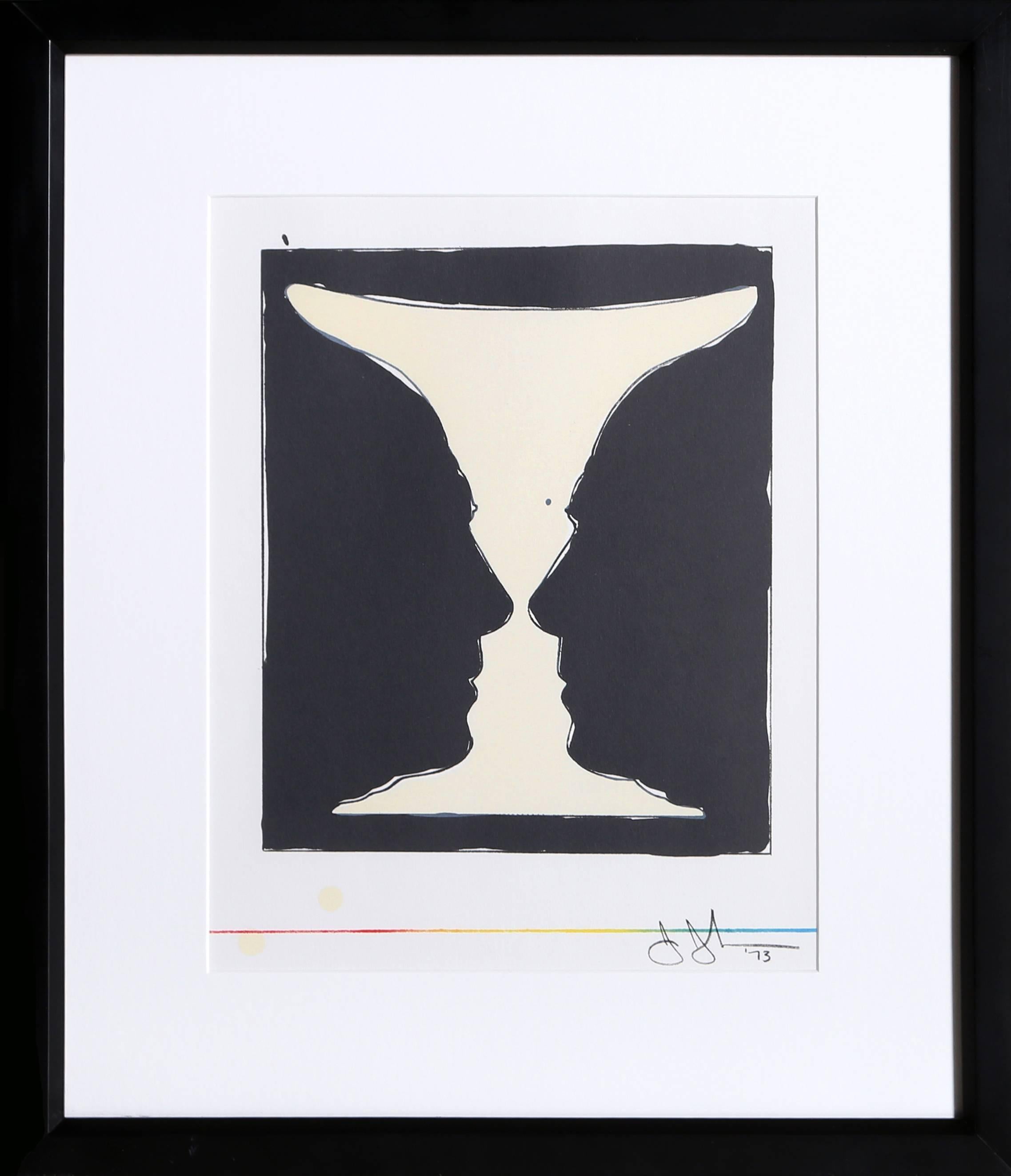 Artistics : Jasper Johns, Américain (1930 - )
Titre : Coupe 2 Picasso
Année : 1973
Moyen : Lithographie, signée dans la plaque
Taille : 15 x 10.5 in. (38.1 x 26.67 cm)
Cadre : 19.5 x 17.25 pouces

Imprimeur : Mourlot, Paris
Publié dans XXe Siecle en