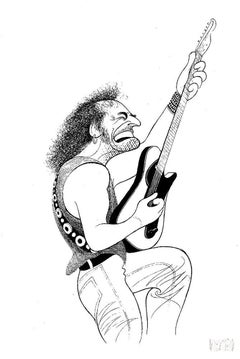 "Bruce Springsteen", Lithograph by Al Hirschfeld