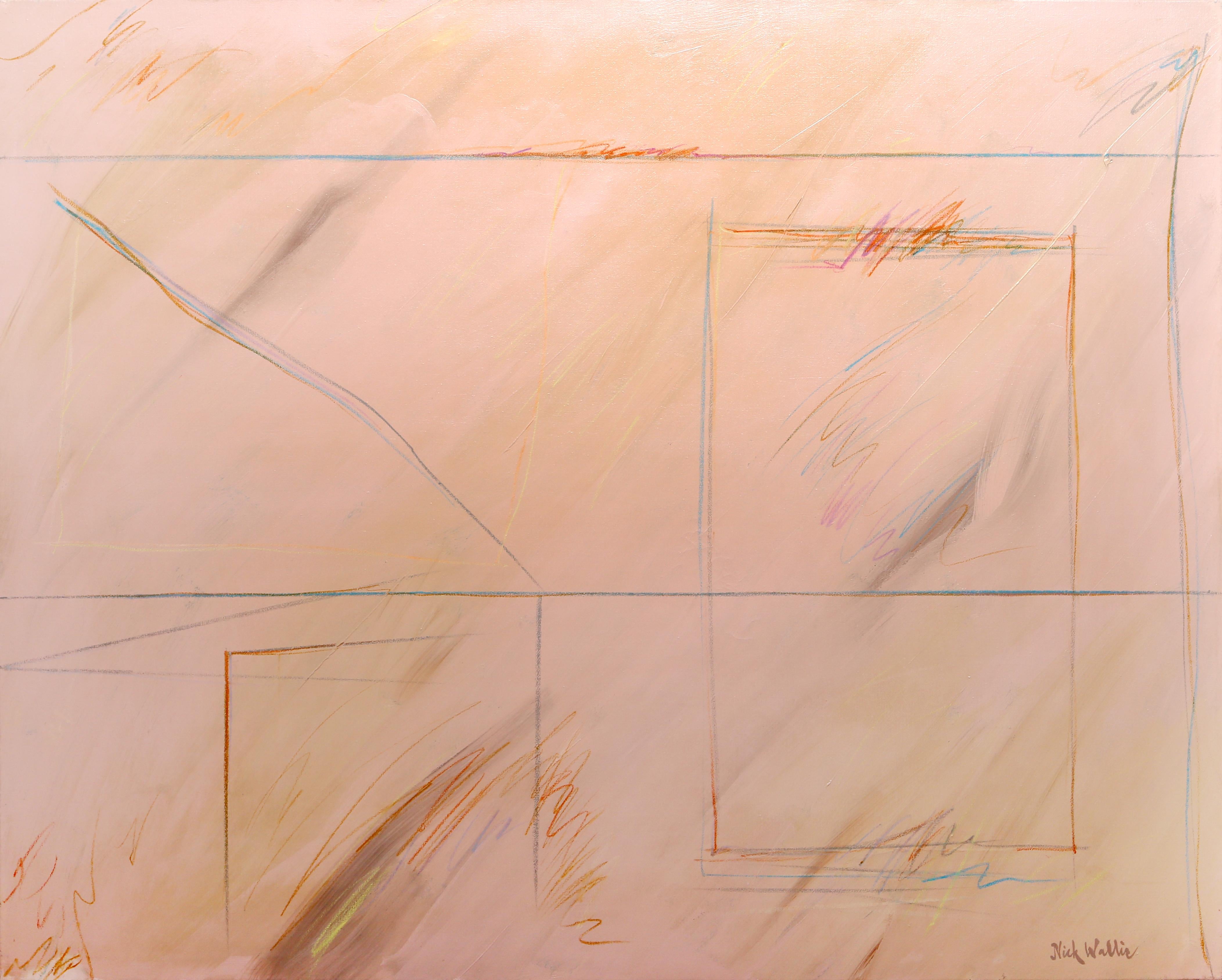 Artista: Nick Wallis, XX° americano
Titolo: Altri ripensamenti 9
Anno: circa 1980
Medium: Acrilico su tela, firmato a sinistra.
Dimensioni: 47,5 x 60 pollici (120,65 x 152,4 cm)