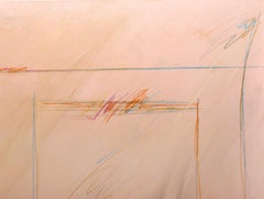 Altri ripensamenti 9, grande dipinto astratto di Nick Wallis