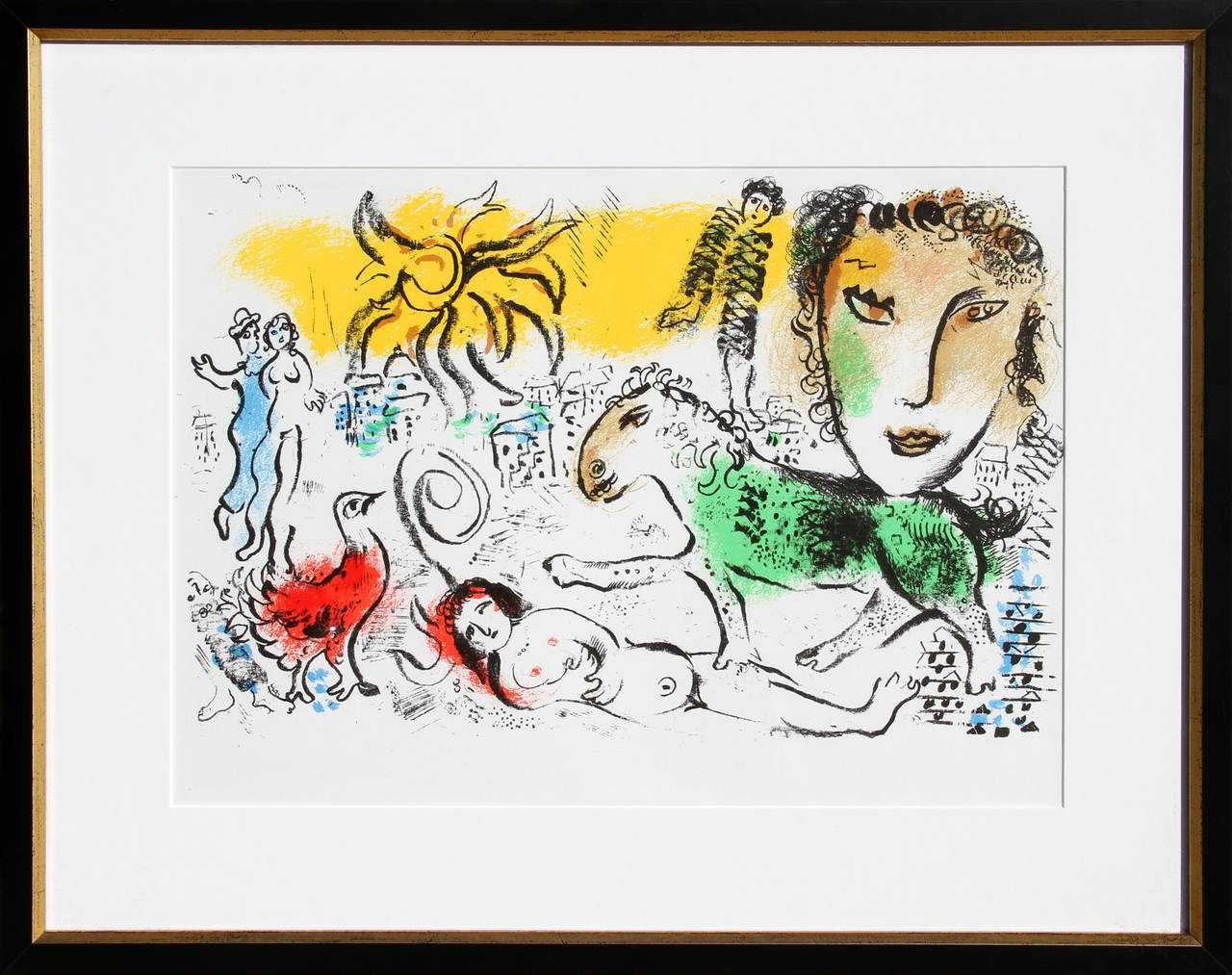 Marc Chagall Figurative Print - Homecoming